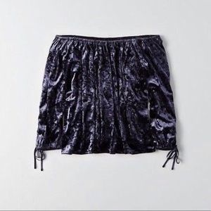 American Eagle Velvet Top